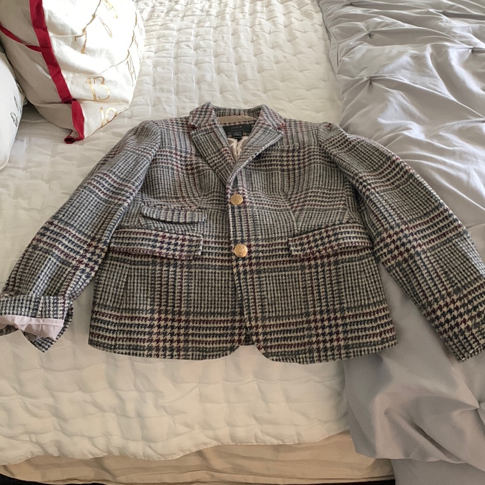 NWOT jcrew schoolboy blazer houndstooth
